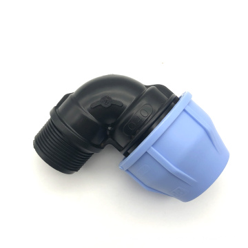 High Quality Pp Fitting Hdpe Compression Fitting Pp  Male threaded elbow